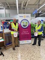 A day's collection at TESCO Kingston for our local Charities. 